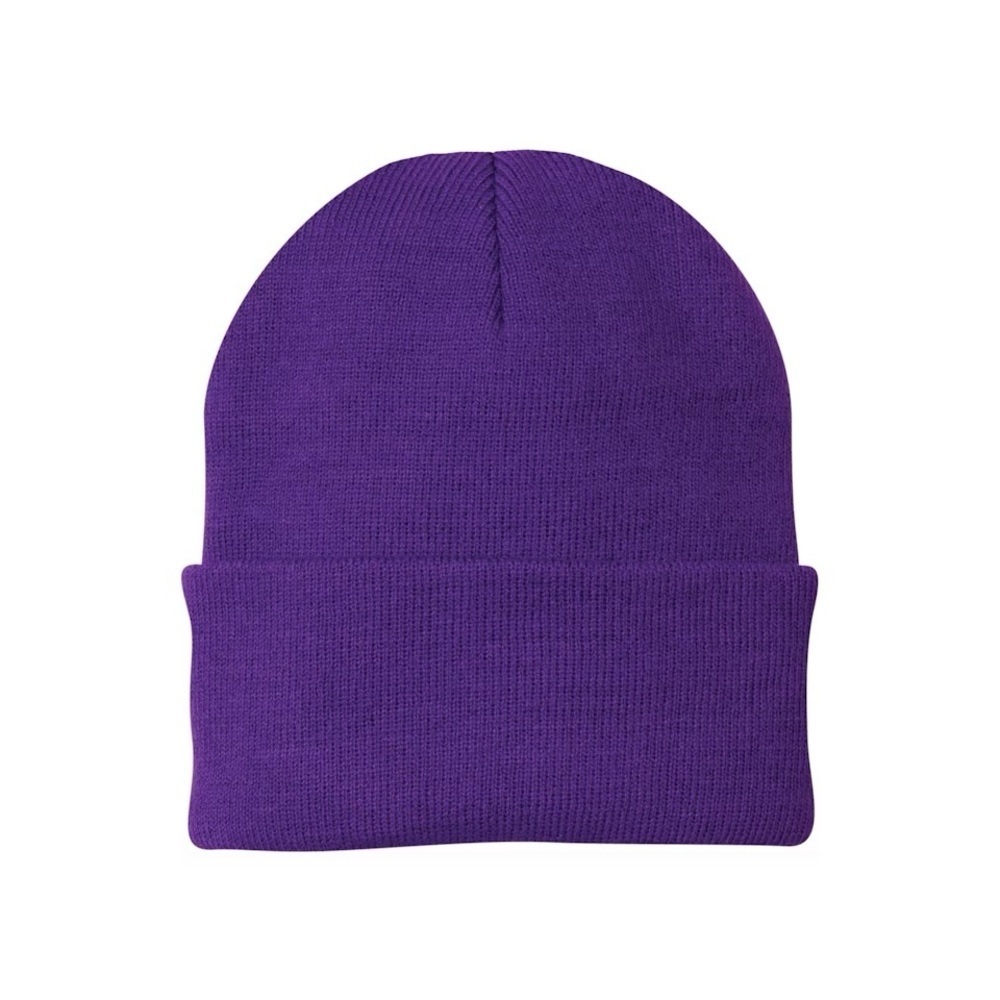 NWOT Royal Purple Cuffed Beanie